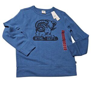 Gap Kids Blue S.F. Athl. Dept. Graphic Sweatshirt Boys Size Medium Pullover
